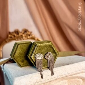 Sterling‎ Silver Fox Tale Fringe Earrings